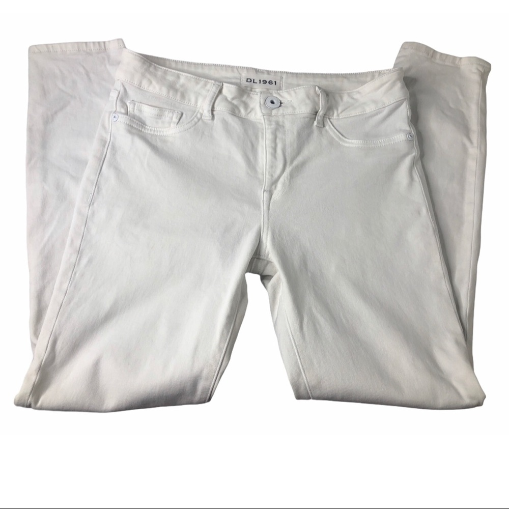 DL 1961 Margaux White Jeans 28